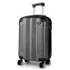 Kono Bagage Cabine Rigide Gris 55x35x20 cm Lightweight avec 4 Roulettes 33 Litres
