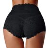 Culotte Taille Haute Femme Imprimée Dentelle,chic et élégant, ventilée et confortable,Sans Marque Culottes SlipsStretch
