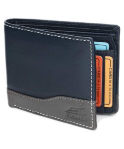 Fa.Volmer #MW114 Portefeuille en cuir véritable avec protection RFID pour homme en voyage/usine