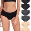 Culotte Femme WIRARPA Coton Confortable Lot de 6 Doux et Élégant Pour Femmes