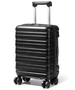 Valise cabine Lekesky pour Easyjet Noir avec serrure TSA et roulettes amovibles