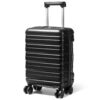 Lekesky Valise Cabine TSA Serrure 55x35x25 cm, Coque ABS Légère 38 L, Noir pour Voyage