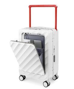 Valise Sea Choiceavec Poche Avantpour Ordinateur PortableBagage à Main Rigide Fermée par Fermeture Éclair avec 4 Roulett