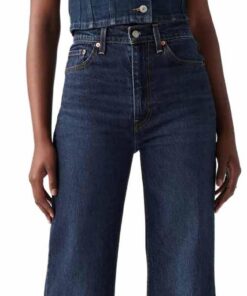 Levi's Ribcage Bells Jeans Femme Élégant et Pratique pour Toutes Les Femmes lors De La Journée De La Maman