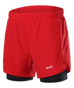 Short ARSUXEO Course pour Homme | Short Gym Compressif 2 en 1 | Entraînement et Course | Homme