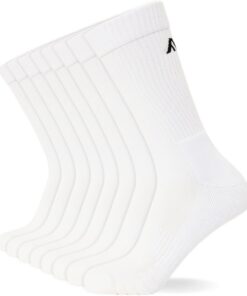 FM London Lot de 8 paires de chaussettes de sport rembourrées pour hommes - antifroid et antidérapantes OEKO-TEX STANDAR