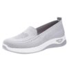 Chaussures Femme Polyvalentes Tissu Souple Slip on Maille Technique Semelle Épaisse Confort Orthopédique pour Maman Esca