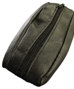 Maelsa Porte-Monnaie Bourse Homme Noir Poches Pantalon Veste Cuir Véritable Double Compartiment Billet Résistant Porte-C