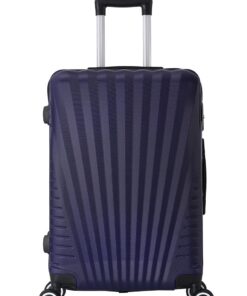 TROLLEY ADC Valise Grande Taille 75cm - Bagage Soute XL 94L ABS Léger et Résistant – Bleu Marine