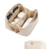Yotlein Trousse de Toilette Femme Portable Grande Imperméable Poignée Cuir PU Voyage Maquillage