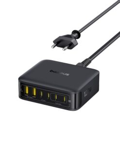 Baseus Chargeur USB C 120W, Station de Charge 6-Port, Chargeur Rapide pour MacBook et iPhone
