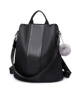 Miss Lulu Grand Sac à Dos Femme en PU Imperméable avec Fermeture Éclair Antivol - Élégant et Sécurisé pour Femmes - Idéa
