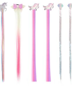 Hifot épingle à cheveux raides poucles enfants licorne sirène accessoire dressup party