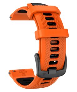 ISABAKE Bracelet Compatible avec Garmin Forerunner 255/Vivoactive 4/Venu 2/Forerunner 265, 22mm Silicone Sport Band, pou