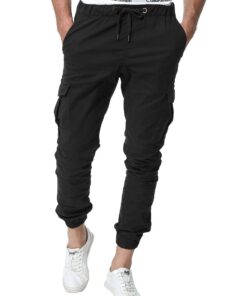 ZOEREA Homme Pantalon Cargo Sport Élastique Multifonctionnel Mode Activitaire
