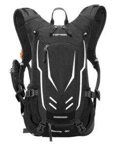 Sac à dos de cyclisme Toptrek pour homme, étanche et avec protection contre la pluie, 18 litres, VTT, hydratationInclude