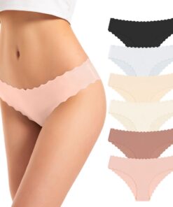 Culottes sans Couture TANSTC Femme Invisibles Bikini Comfortables Lot de 6 XS-XL