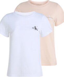 Calvin Klein T-Shirt Femme S/S Doux et Respirant pour l'Été