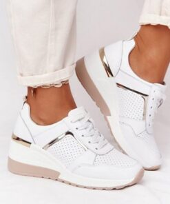 Yagerty Chaussures de Marche Femmes Blanc 38 EU