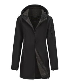 chiguomaoyi Veste de Transition Softshell Imperméable pour Femmes: Protection Totale contre la Pluie avec Capuche Foncti