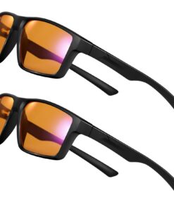 Okany Lunettes Anti-Blue Light Gaming – Verres Jaunes Anti-UV pour Écran, PC & Jeux Vidéo – Réduisez la Fatigue Oculaire