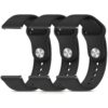 Montre Silicone Wanme Homme Femme, 20 mm 22 mm, 3 Pièces Remonte Résistant à l'Eau Réglable Bracelet Remplacement Souple