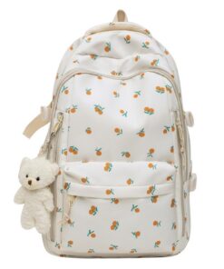 JIABAOZ Sac À Dos Scolaire Léger pour Fille Primaire et Femme - Cartable Étudiant Anti-Vol avec Poche Organisateur (15,6