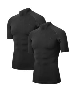 T-shirt de compression Danish Endurance Hommes Séchage Rapide Lot de 2 OEKO-TEX