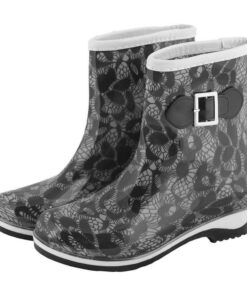 Bottes en PVC REIS Grensho Noir/blanc - Taille [XXS/X/S/M/L/XL/XXL] - Homme - Intérieur en cuir - Evénements formels - C