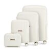 Valise de Voyage WITTCHEN Set de 4 Valises lady 2 Line Crème Bagages à Main Polycarbonate Serre à Combinaison