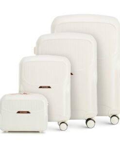 Valise de Voyage WITTCHEN à Roulettes pour Lady avec Polycarbonate Serrure à Combinaison Poignée Télescopique 4 Valises