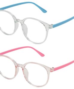 Lunettes anti lumière bleue enfant Aomig 4PCsBlocking Lumière Bleue Monture Rectangulaire Anti Éblouissement Anti UV Ant