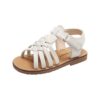 Sandales pieds nus enfant en cuir garçon fille 35 pour plage et tous les jours