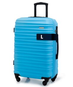 Valise de Voyage WITTCHEN Bleu Air France ejercicio Barton Bleu Valise MoyenneABS Spinner Serrure à Combinaison Poignée