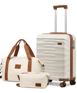 Valise Rigide Sea Choice Cabine 55x40x20cm Polyvalente pour Voyage Été et Hiver avec Serrure TSA et Trousse de Toilette