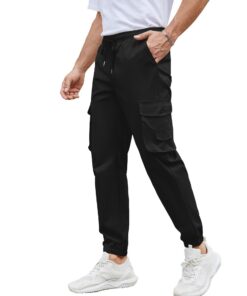 NANAMEEI Pantalon Cargo Élastique pour Homme - Jogging Travaux Mode Sportive