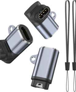 Adaptateurs de chargeur Wanme pour Garmin Fenix 7S, Forerunner 955 et Vivoactive 5S, Type-C USB, 3 pièces