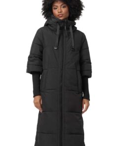 Navahoo B988 Veste d'hiver matelassée à capuche chaude pour femme - chaud, confortable, isolante - grande taille, mantea