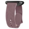 Wanme Gravé Floral Bracelets pour Homme Femme - Silicone Imperméable 20mm/22mm - Accessoire Remplacant Dégagement Rapide