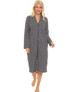 Robe de chambre en coton 100% Suzy & Me femmes zippered