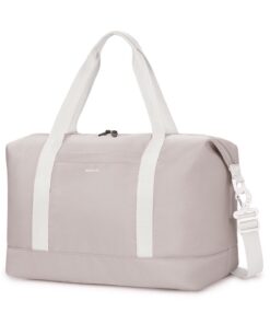 Sac de Voyage ECOHUB Ryanair Beige pour Homme Femme Imperméable 20L Bagage Cabine Pliant.Global Recycled Standard