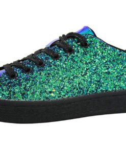 Baskets Femme LUCKY STEP Paillettes Mode | Élégantes et Découpées en Paillettes pour Femmes | Idéales pour la Sortie Env