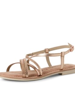 Tamaris Femme 1-28139-44 Sandale Plate Rose Métallisé 40 EU Élégante et Comfortable Pour Femmes Été verschiedene Hellros