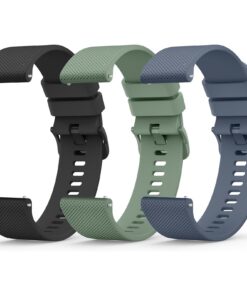 Wanme bracelet de montre en silicone 20mm 22mm Homme Femme souple dégagement rapide
