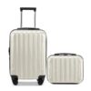 Bagages LEADZM Grand Set de Valises pour Voyageurs, Grande Taille et Cabine, Absolument Idéal pour la Famille, ABS+PC av