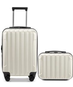 Bagages LEADZM Grand Set de Valises pour Voyageurs, Grande Taille et Cabine, Absolument Idéal pour la Famille, ABS+PC av