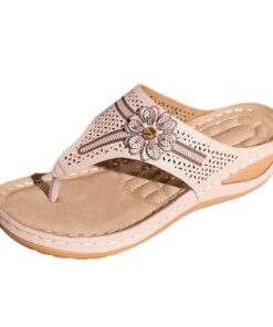 Chaussures de plage pour dames Light Soft Sole Thong Tongs Embauchoir Chaussures Damen Sandy Grosses Pieds Beach Sandale