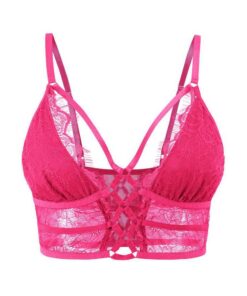 Buitifo Femmes Soutien-Gorge Cross Cils Sexy Top Bralette Buster Underwear pour Femmessexy en Coton BIO, Cache-Cœur Mixt