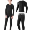 Niksa Ensemble de sous-vêtements thermiques pour garçons - Chauds et respirants pour le ski et le sport - 5 à 12 ans - H