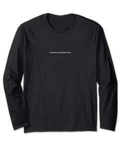 FM London T-shirt amusant pour hommes encre noire longue manche